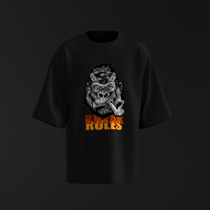 Tricou Oversized Break Rules Concept