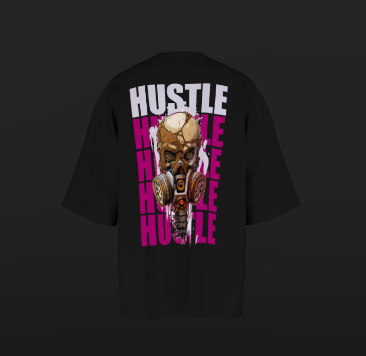Tricou Oversized Hustle Concept
