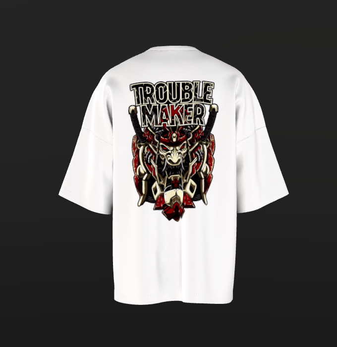 Tricou Oversized Trouble Maker Concept