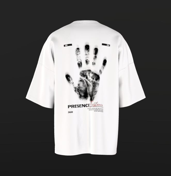 Tricou Oversized Handprint Concept