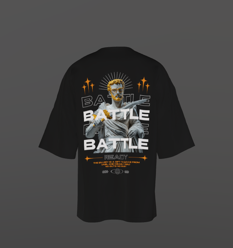 Tricou Oversize Battle Concept