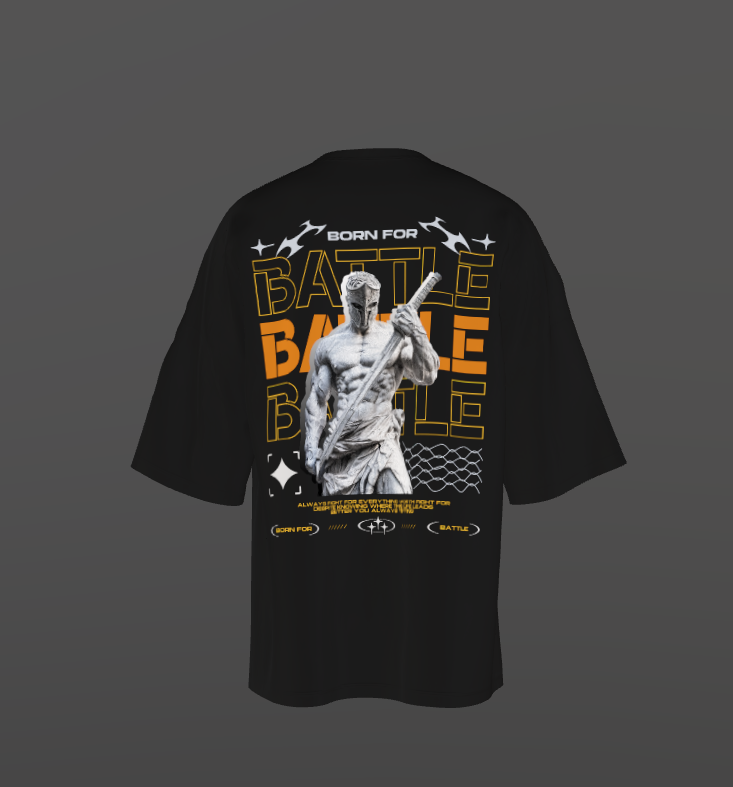 Tricou Oversized Battle Concept