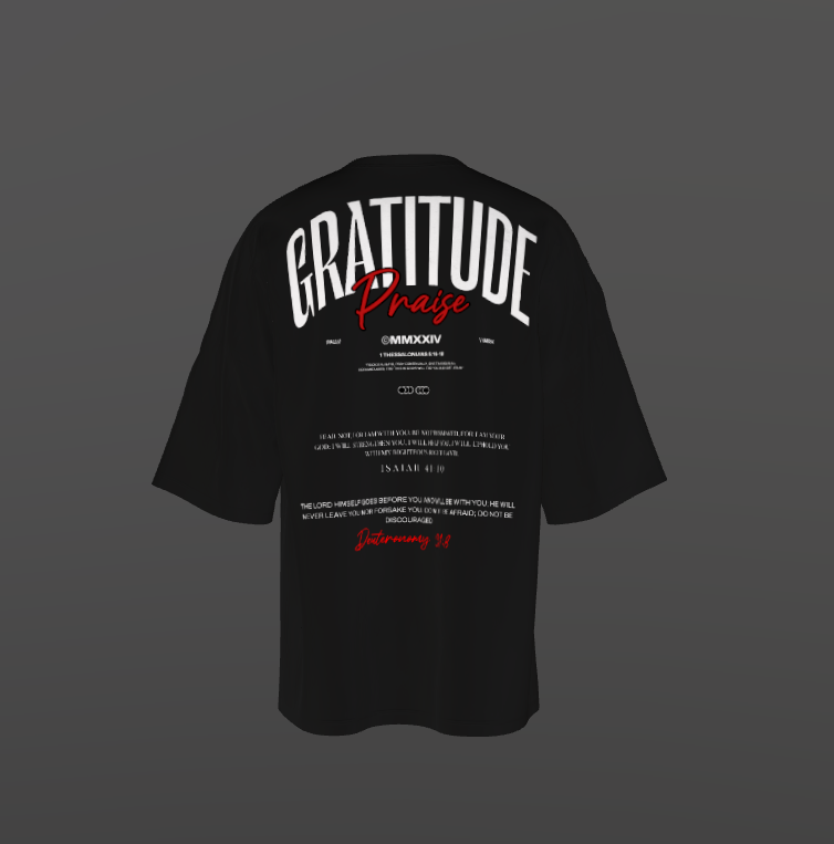Tricou Oversized Gratitude  Concept