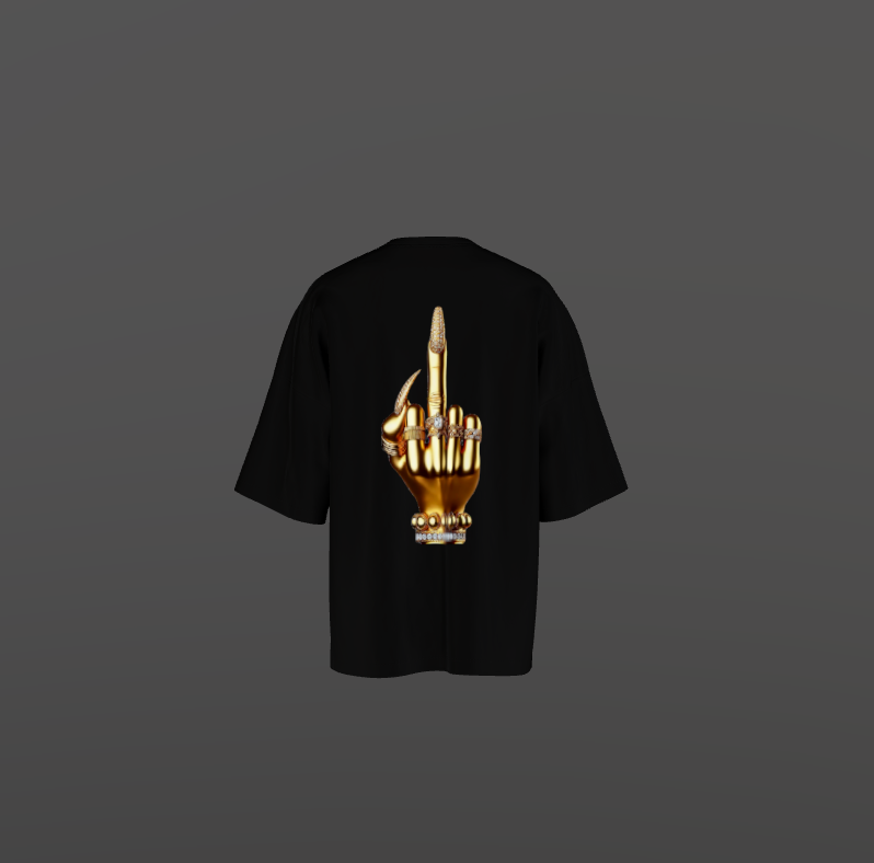 Tricou Oversized Middle F Concept