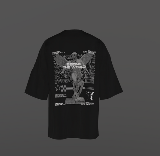 Tricou Oversized Seeing World Concept