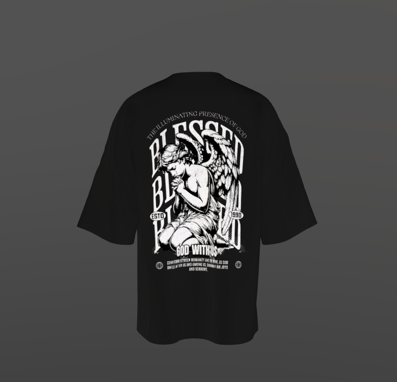 Tricou Oversized Blessed Angel Concept