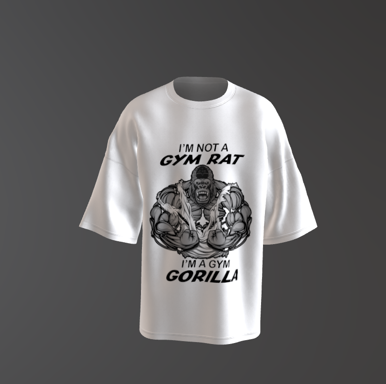 Tricou Oversized Gorilla Gym Concept