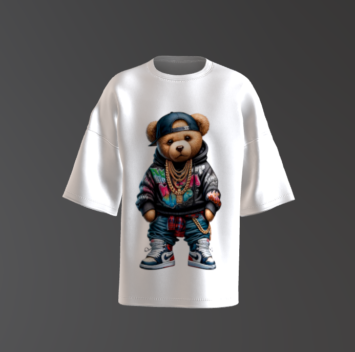 Tricou Oversized Urban Teddy Bear Concpet 8