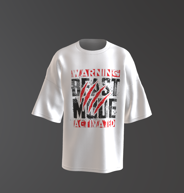 Tricou Oversized Beast Mode Concept