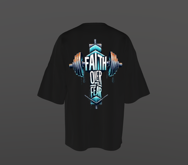 Tricou Oversized Faith Gym Concept