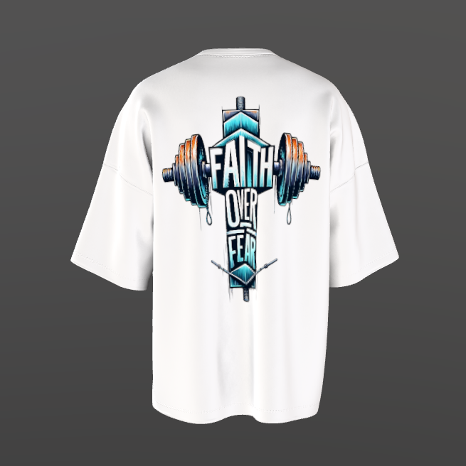 Tricou Oversized Faith Gym Concept