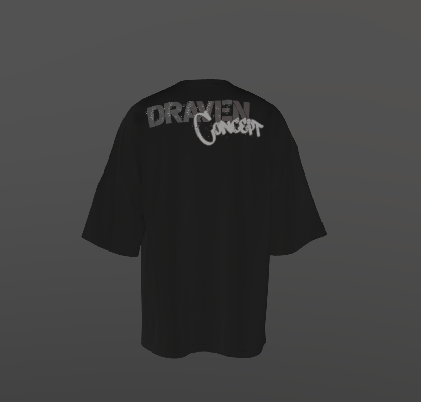 Tricou Oversized Melted Gun Concept
