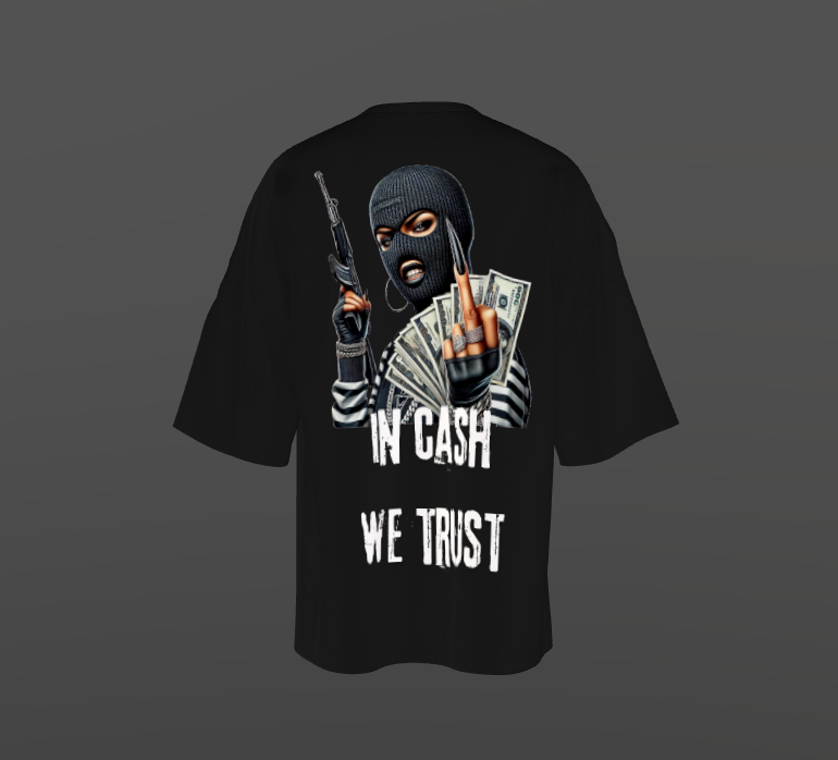 Tricou Oversized Cash Trust Concept