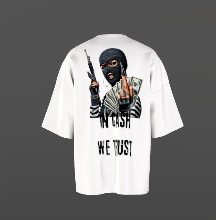 Tricou Oversized Cash Trust Concept
