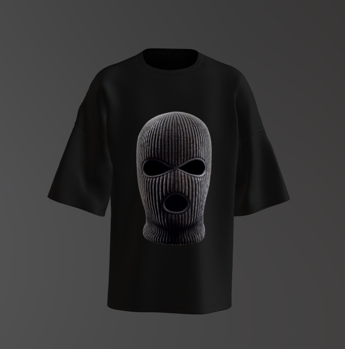Tricou Oversized Ski Mask Concept