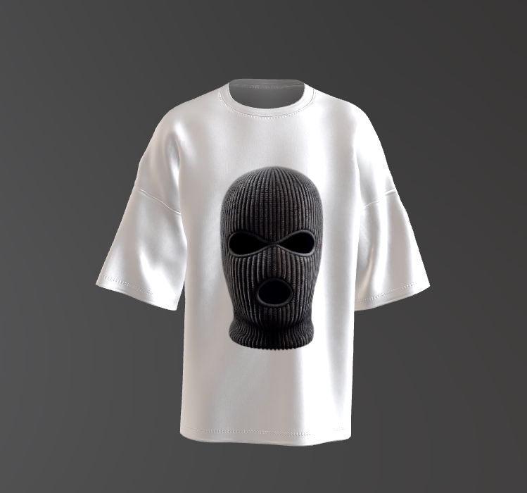 Tricou Oversized Ski Mask Concept