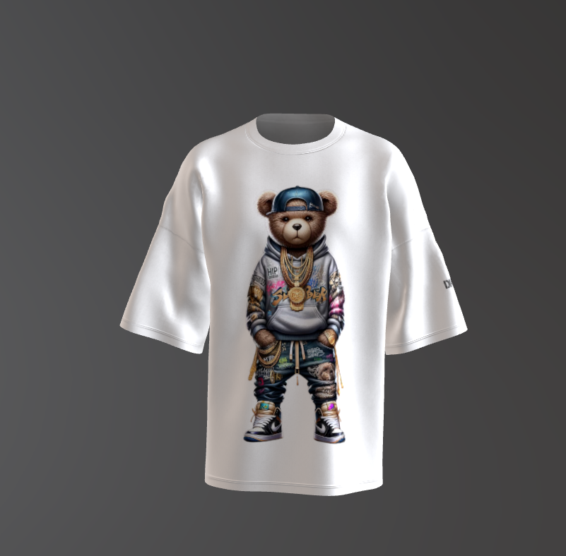 Tricou Oversized Double Bear Concept