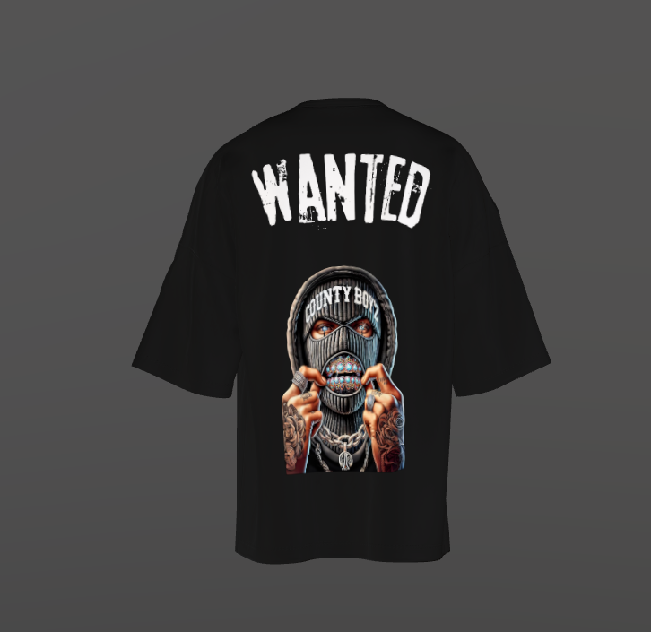 Tricou Oversized Wanted Concept