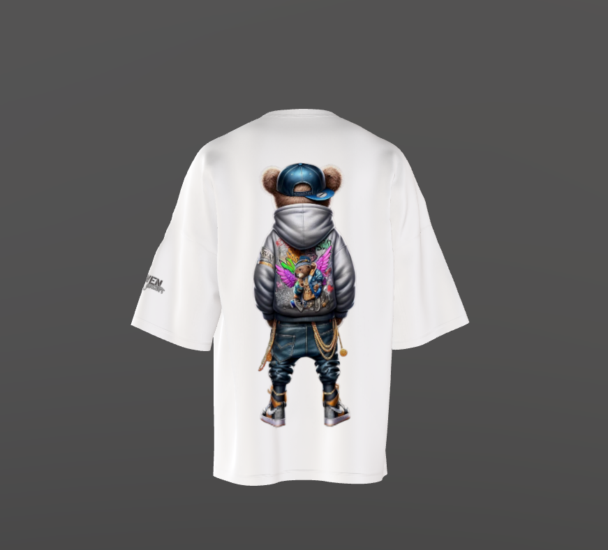 Tricou Oversized Double Bear Concept
