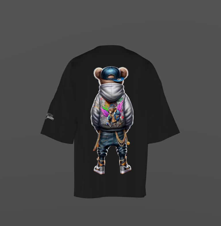 Tricou Oversized Double Bear Concept