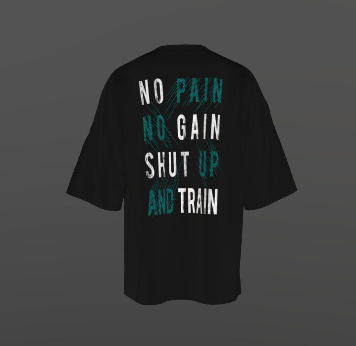 Tricou Oversized No Pain No Gain Concept