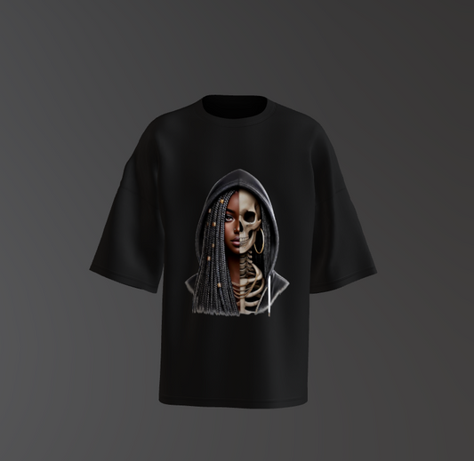 Tricou Oversized Half-Bad Girl Concept