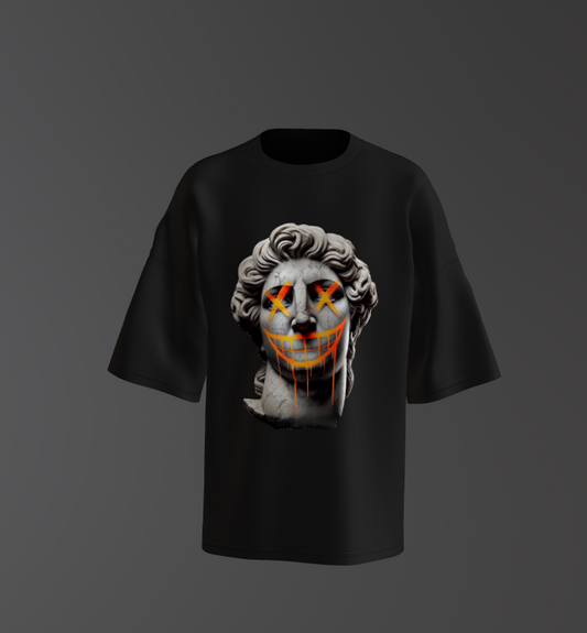 Tricou Oversized Masked Statue Concept