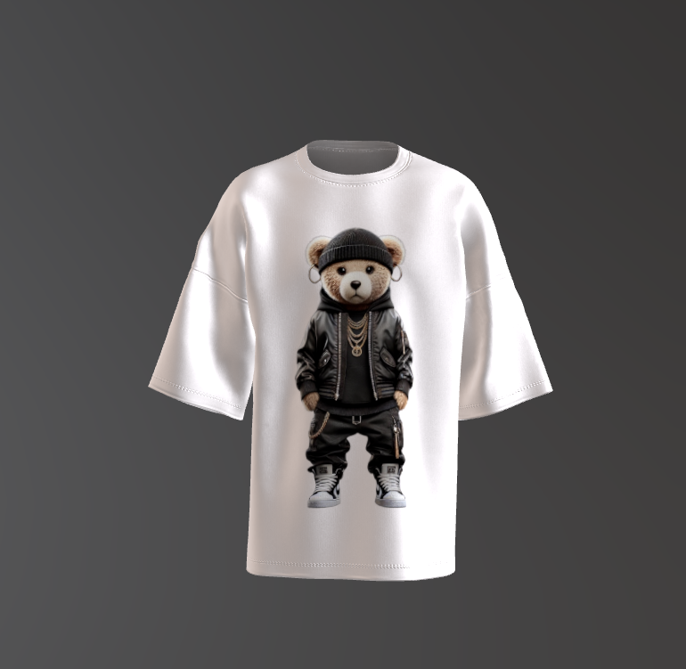 Tricou Oversized Urban Teddy Bear Concept 3