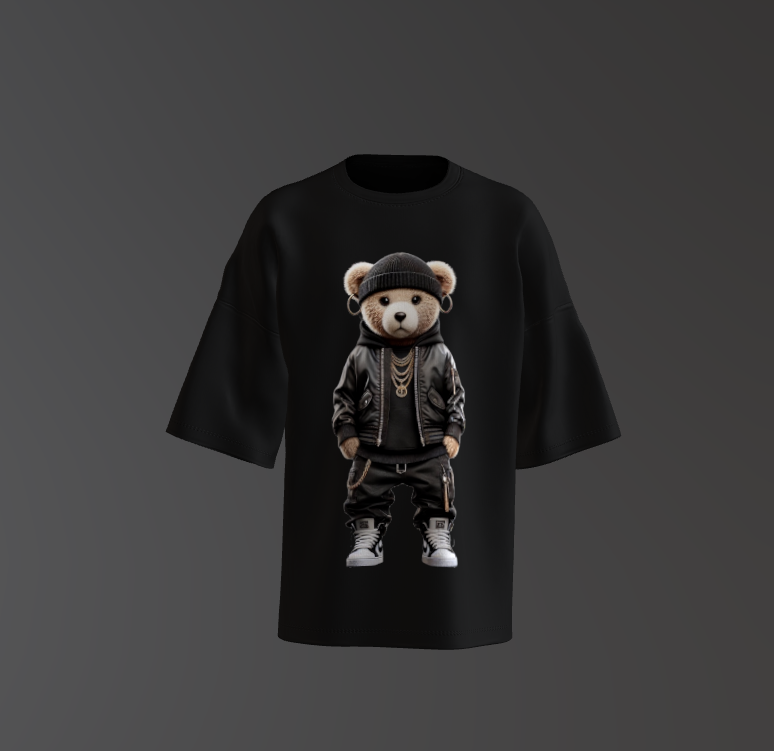 Tricou Oversized Urban Teddy Bear Concept 3