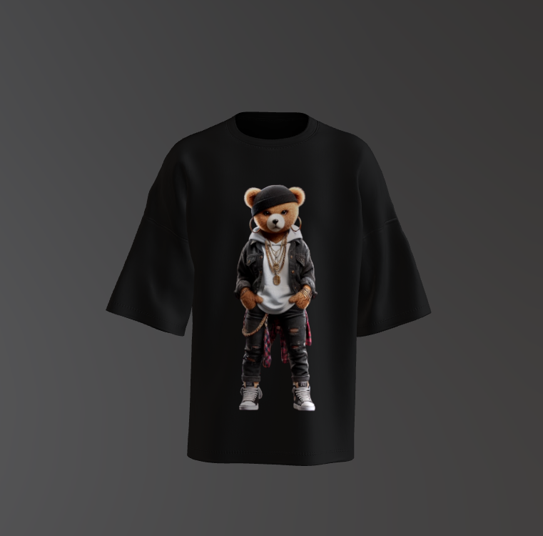 Tricou Oversized Urban Teddy Bear Concept 2