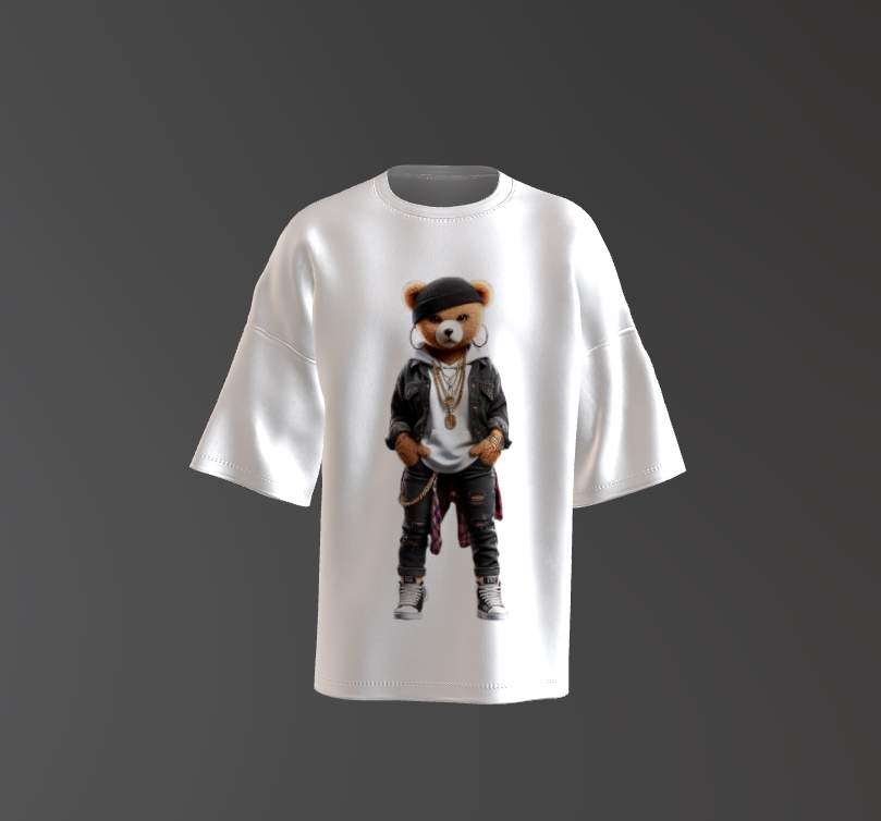 Tricou Oversized Urban Teddy Bear Concept 2