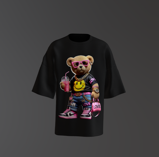 Tricou Oversized Love Teddy Bear Concept