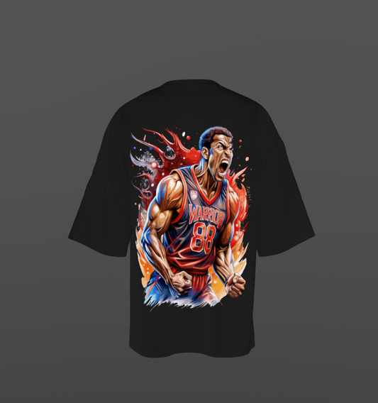 Tricou Oversized Warriors Concept