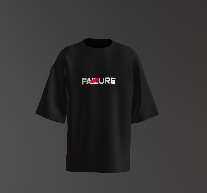 Tricou Oversized Failure Concept