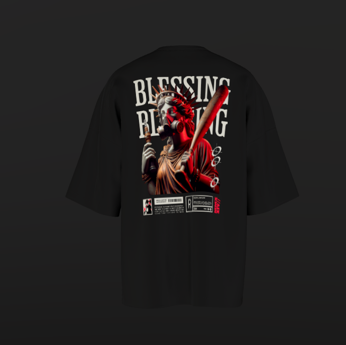 Tricou Oversized Blessed Concept
