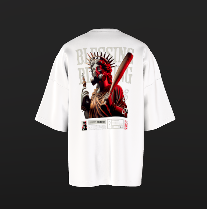 Tricou Oversized Blessed Concept