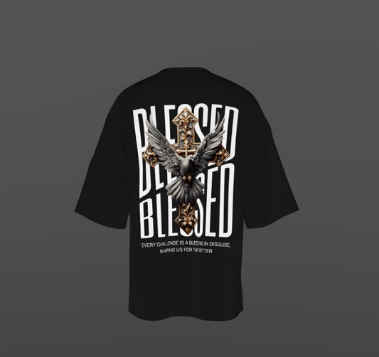 Tricou Oversized Blessed Concept