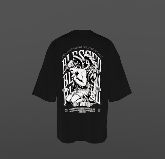 Tricou Oversized Blessed Angel Concept