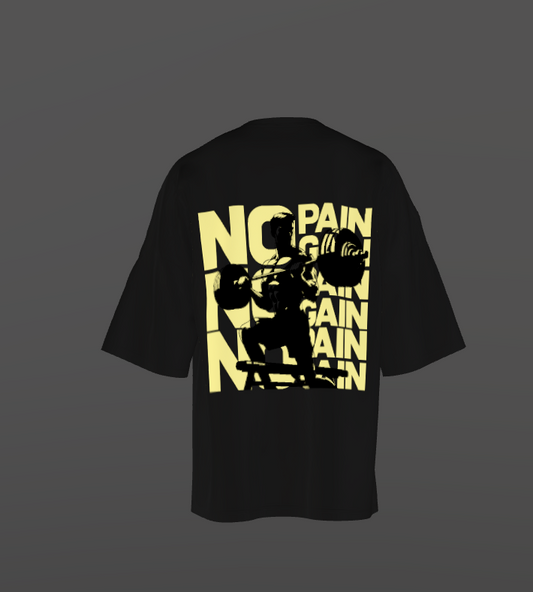 Tricou Oversized NO Pain NO Gain Concept