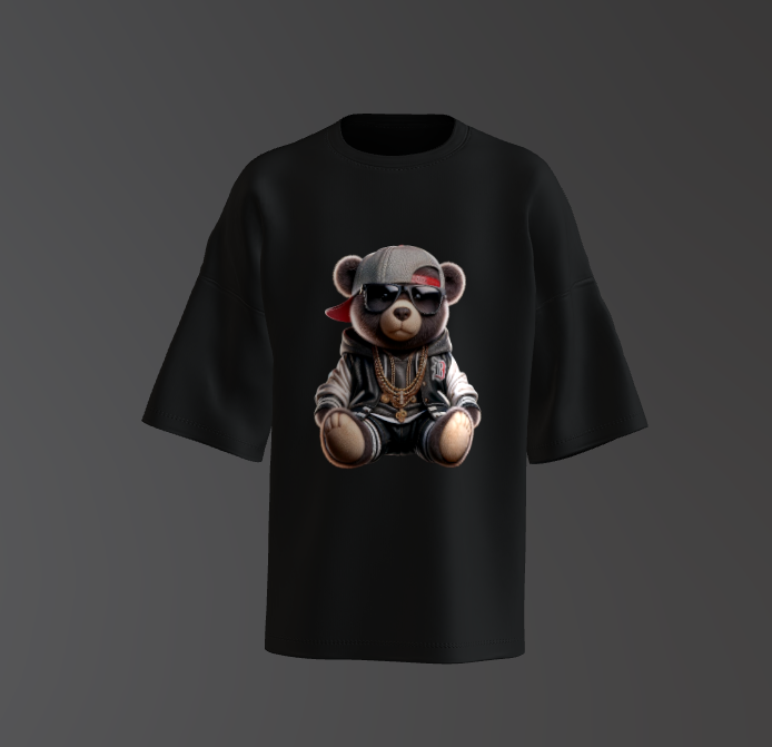 Tricou Oversized Urban Teddy Bear Concept 8