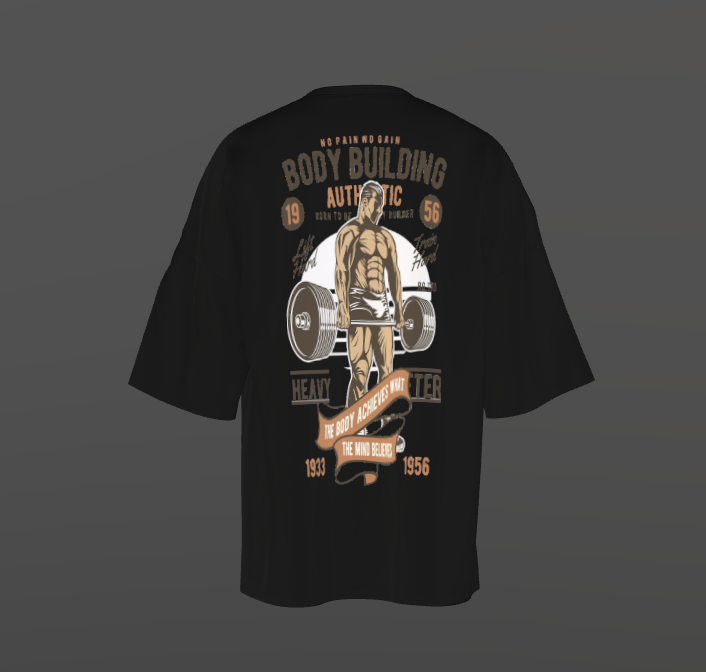 Tricou Oversized Old Gym Concept