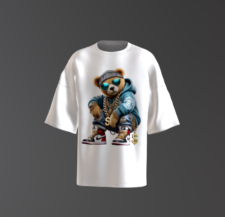 Tricou Oversized Urban Teddy Bear Concept 5