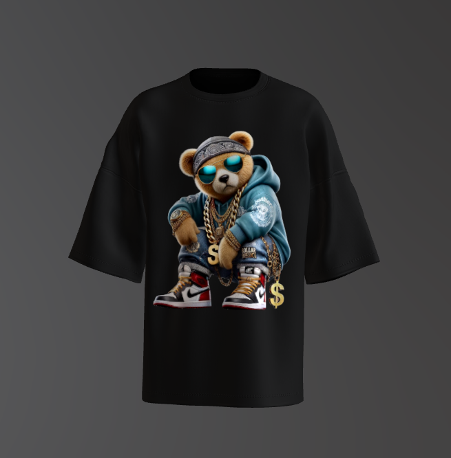 Tricou Oversized Urban Teddy Bear Concept 5