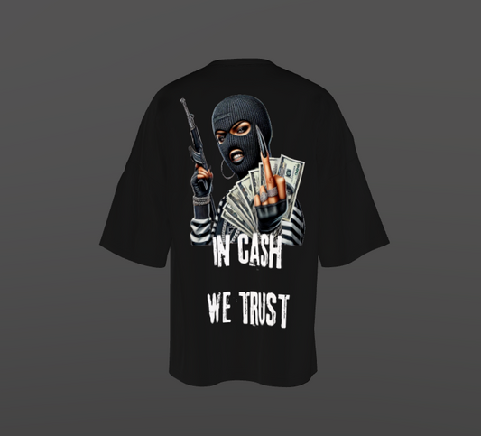 Tricou Oversized Cash Trust Concept