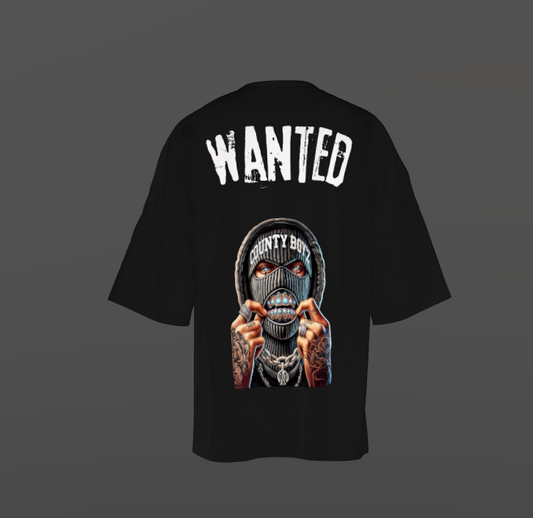 Tricou Oversized Wanted Concept