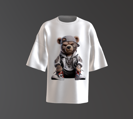 Tricou Oversized Tatto Teddy Bear Concept