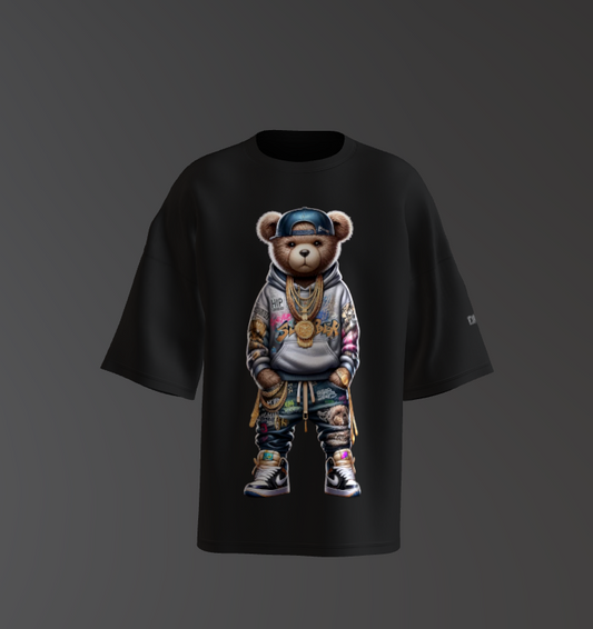 Tricou Oversized Double Bear Concept