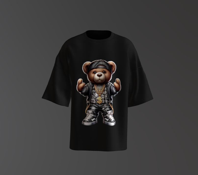 Tricou Oversized Urban Teddy Bear 4