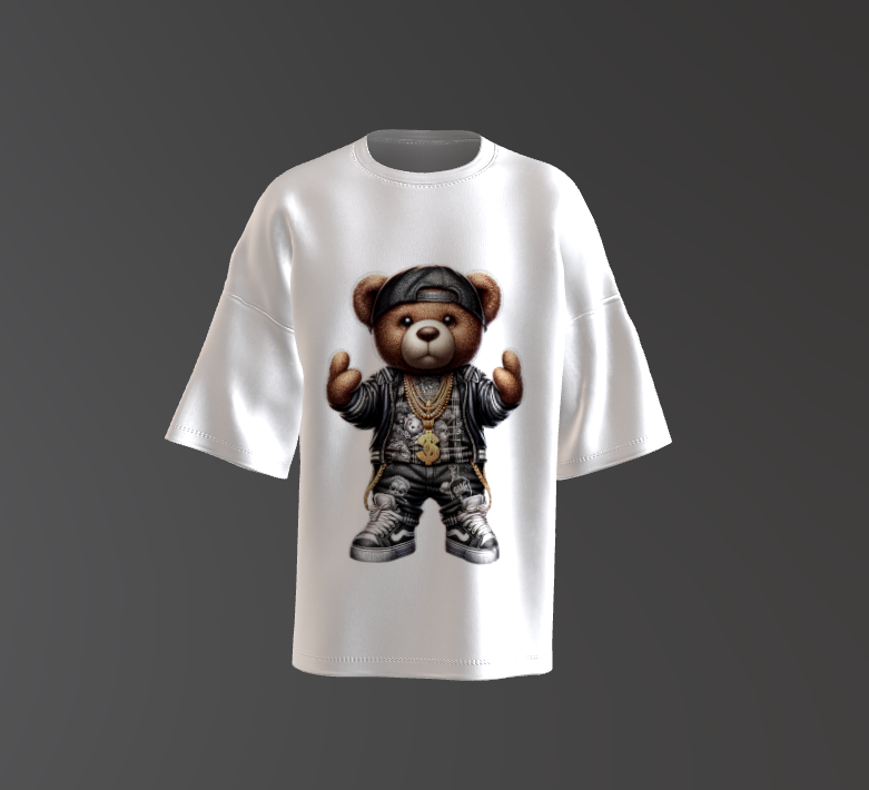Tricou Oversized Urban Teddy Bear 4